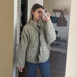 Free People Dolman Quilted Knit Jacket